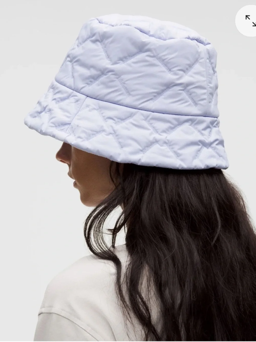 lululemon Ash Grey Quilted Fleece-Lined Bucket Hat